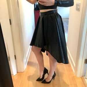 A.B.S. by Allen Schwartz Black Skirt High-Low Skirt